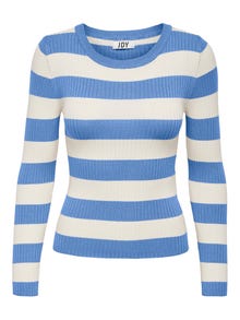 ONLY Eriti kõrge vöökohaga lõige Ümmargune kaelus Pullover -Provence - 15277223