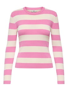 ONLY Ribu fit O-kakls Pulovers -Cyclamen - 15277223