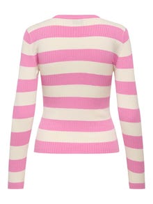 ONLY Ribu fit O-kakls Pulovers -Cyclamen - 15277223