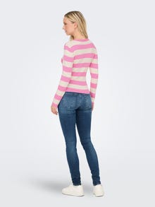 ONLY Ribu fit O-kakls Pulovers -Cyclamen - 15277223