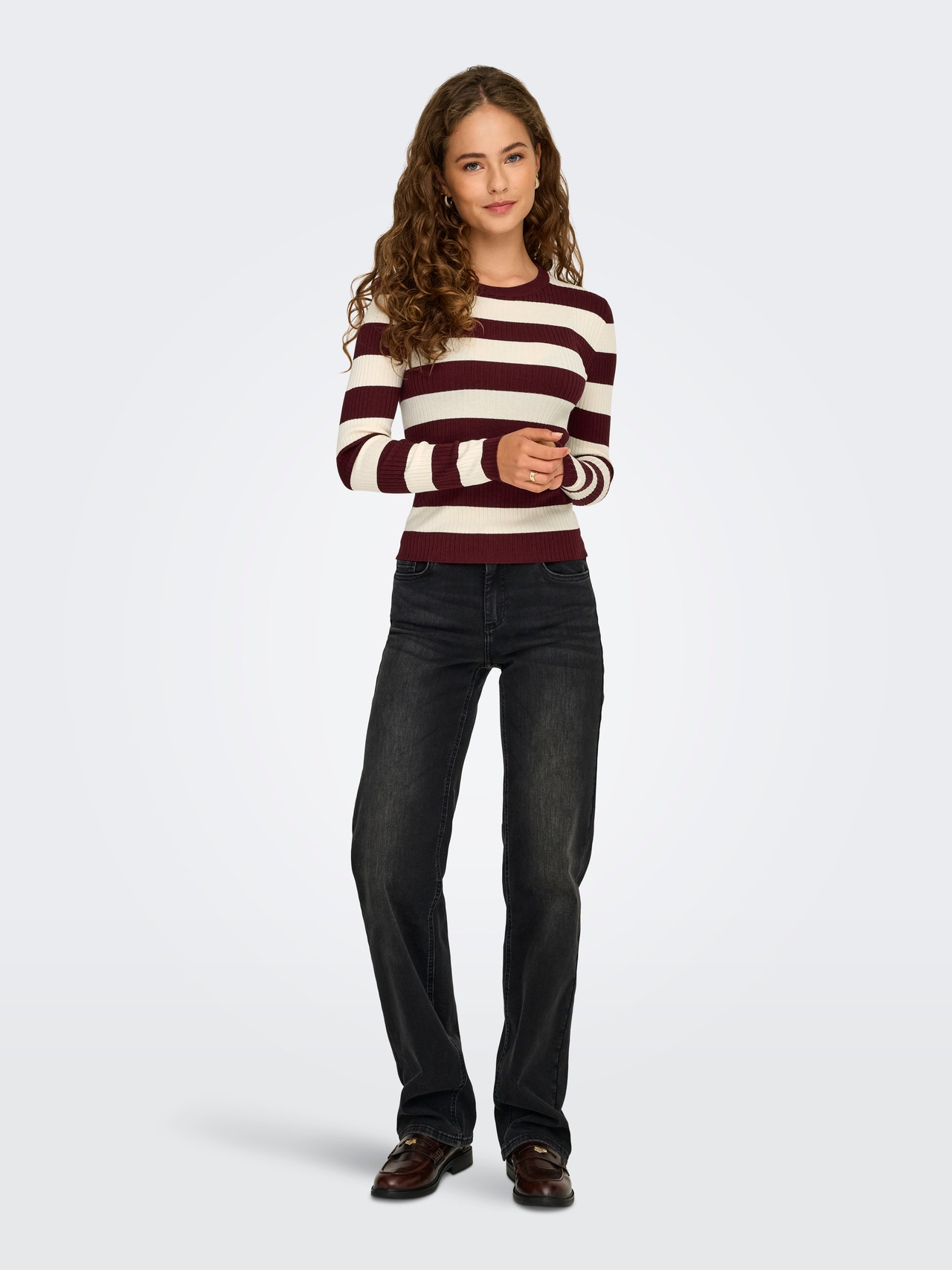 ONLY JDYPLUM Pull en maille -Cabernet - 15277223