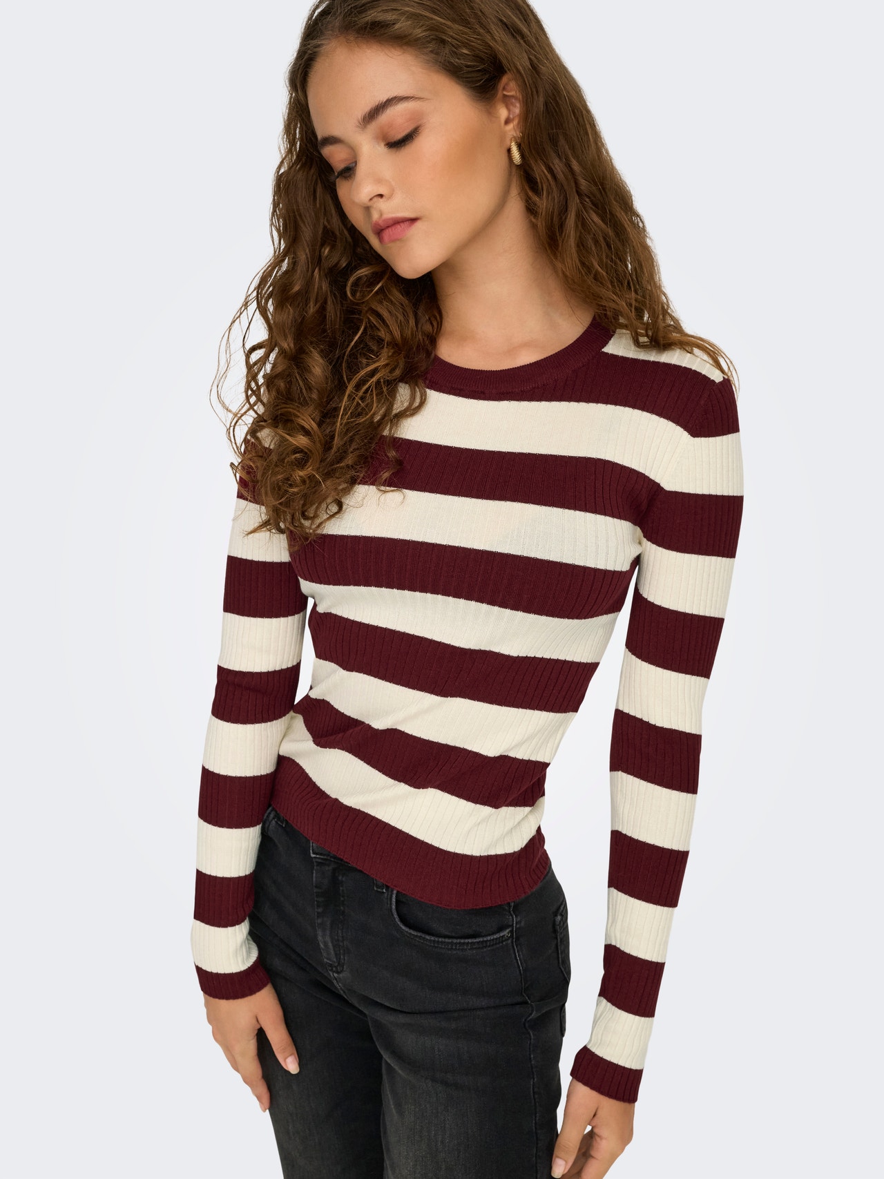 ONLY JDYPLUM Pull en maille -Cabernet - 15277223