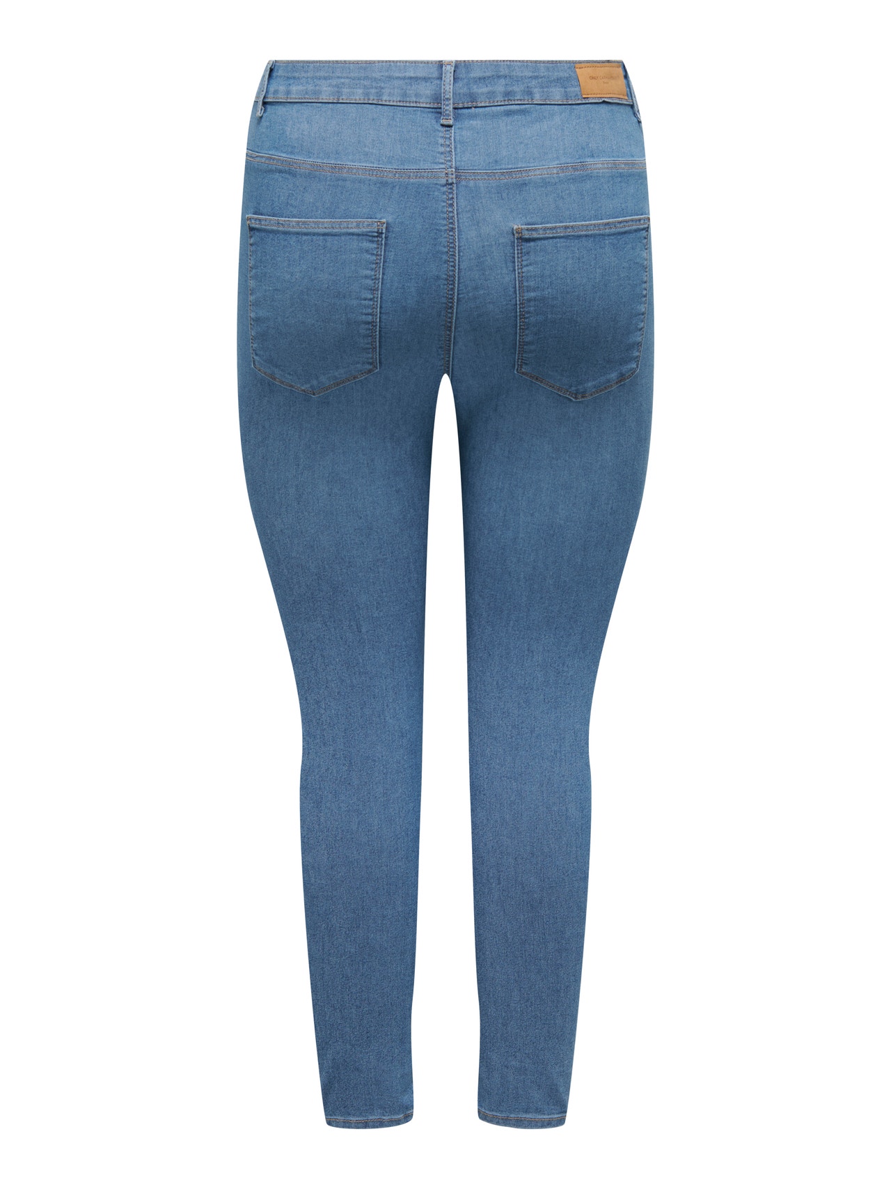 ONLY Skinny Fit Hohe Taille Jeans -Light Blue Denim - 15277231