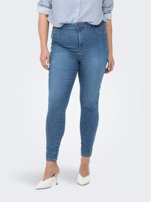 ONLY Curvy CARMila high-waist Skinny jeans -Light Blue Denim - 15277231