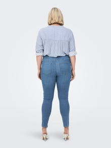 ONLY Skinny Fit Hohe Taille Jeans -Light Blue Denim - 15277231