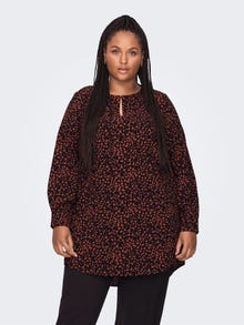 ONLY Curvy printed tunic -Black - 15277283