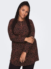 ONLY Curvy printed tunic -Black - 15277283