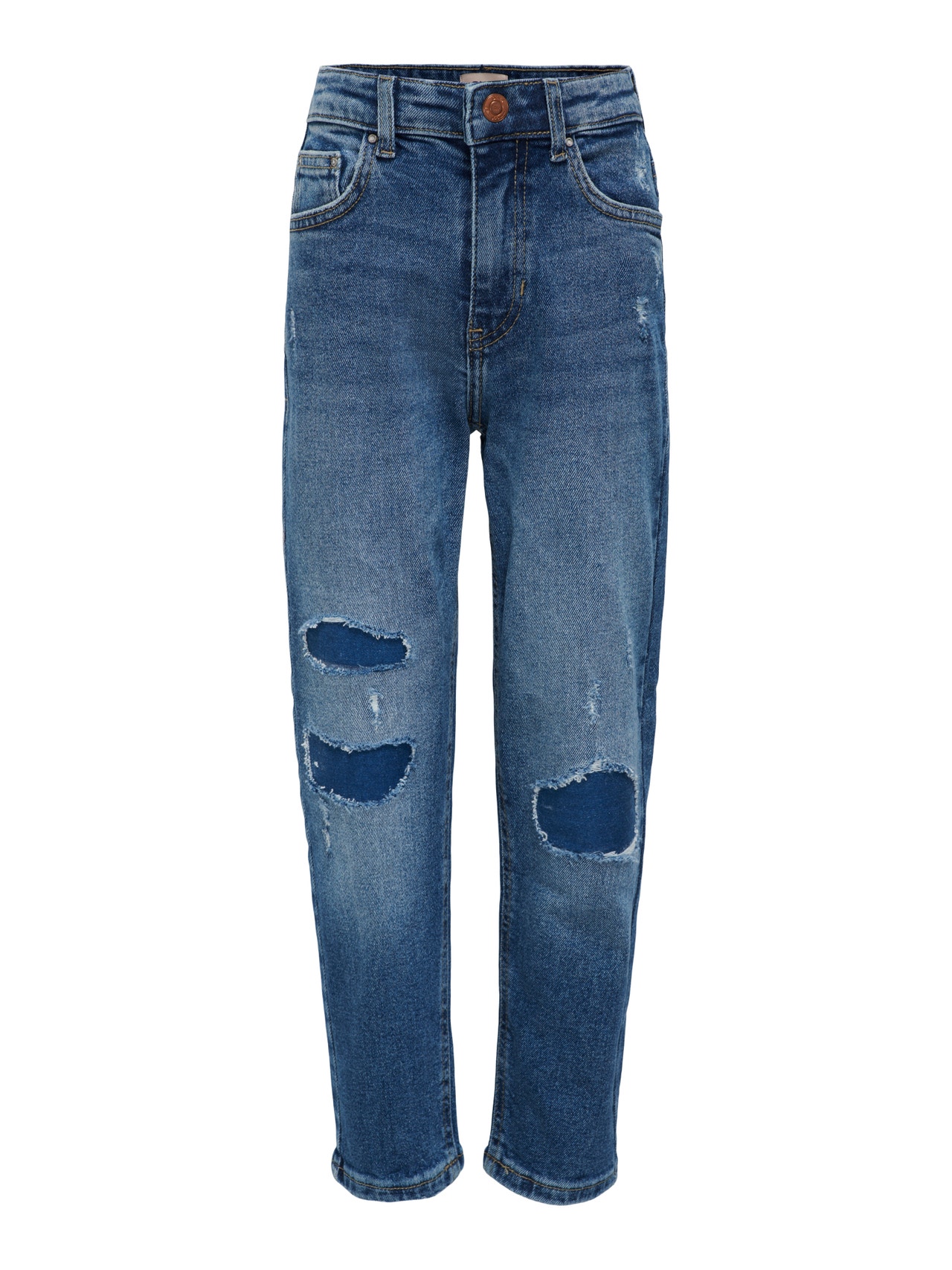 ONLY Baggy Fit Jeans -Medium Blue Denim - 15277425