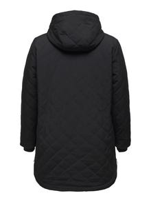 ONLY High neck Coat -Black - 15277475