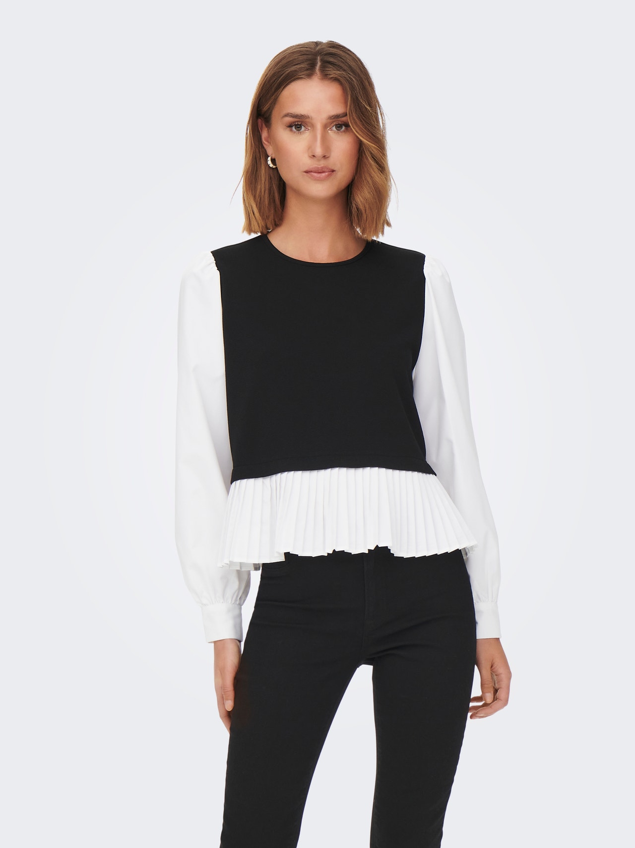 ONLY o-neck top -Black - 15277525