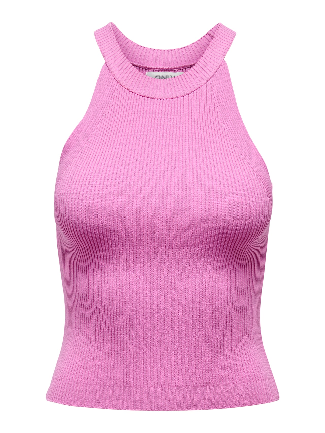 ONLY Halterneck Knitted Top -Cotton Candy - 15277548