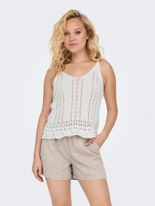 ONLY Knitted Top -Cloud Dancer - 15277573