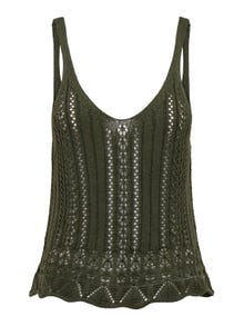 ONLY Sans manches Top en maille -Forest Night - 15277573
