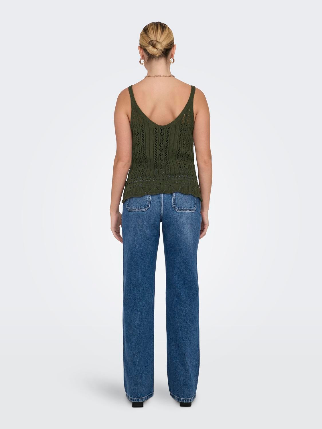 ONLY Knitted Top -Forest Night - 15277573