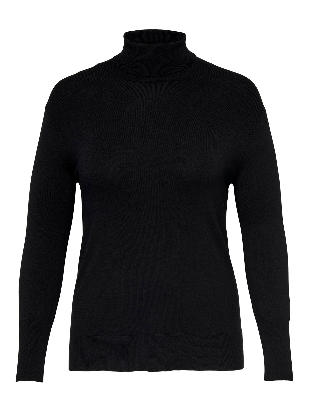 ONLY Tight Fit Turtle neck Curve High cuffs Pullover -Black - 15277680