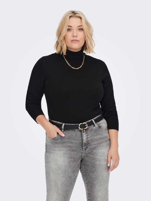 ONLY Tight Fit Turtle neck Curve High cuffs Pullover - 15277680