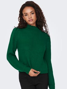 ONLY Pull-overs Col haut Poignets côtelés -Evergreen - 15277692