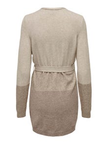 ONLY Regular Fit V-Neck Maternity Knit Cardigan -Sand - 15277707