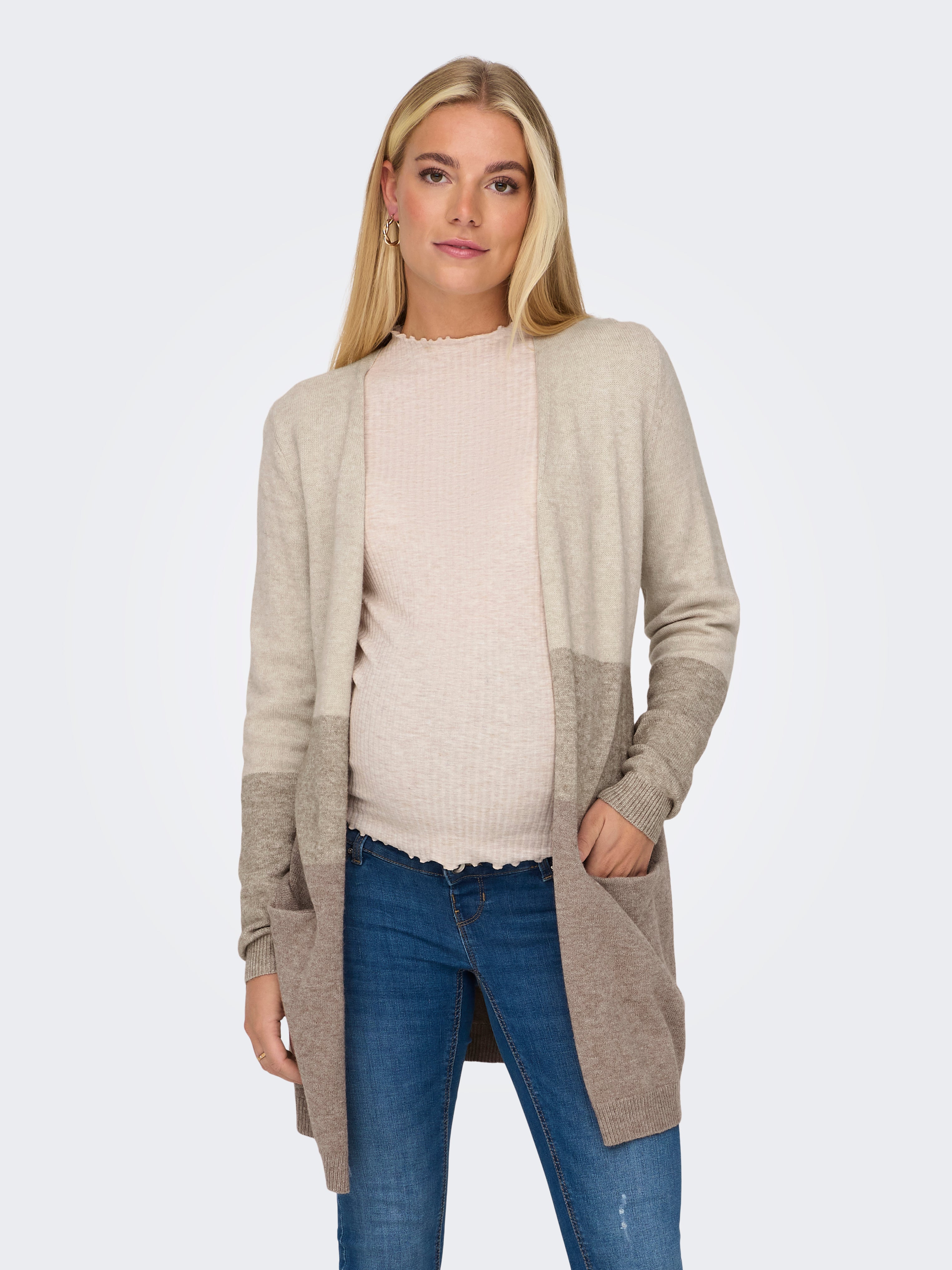 OLMQUEEN Strickjacke | Beige | ONLY®