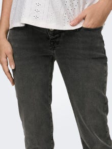 ONLY Rak passform Hög midja Jeans -Dark Grey Denim - 15277765