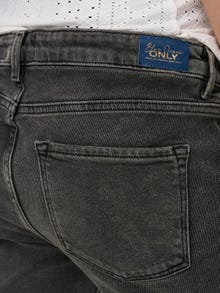 ONLY Rak passform Hög midja Jeans -Dark Grey Denim - 15277765