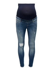 ONLY Jeans Skinny Fit Taille moyenne -Dark Medium Blue Denim - 15277775