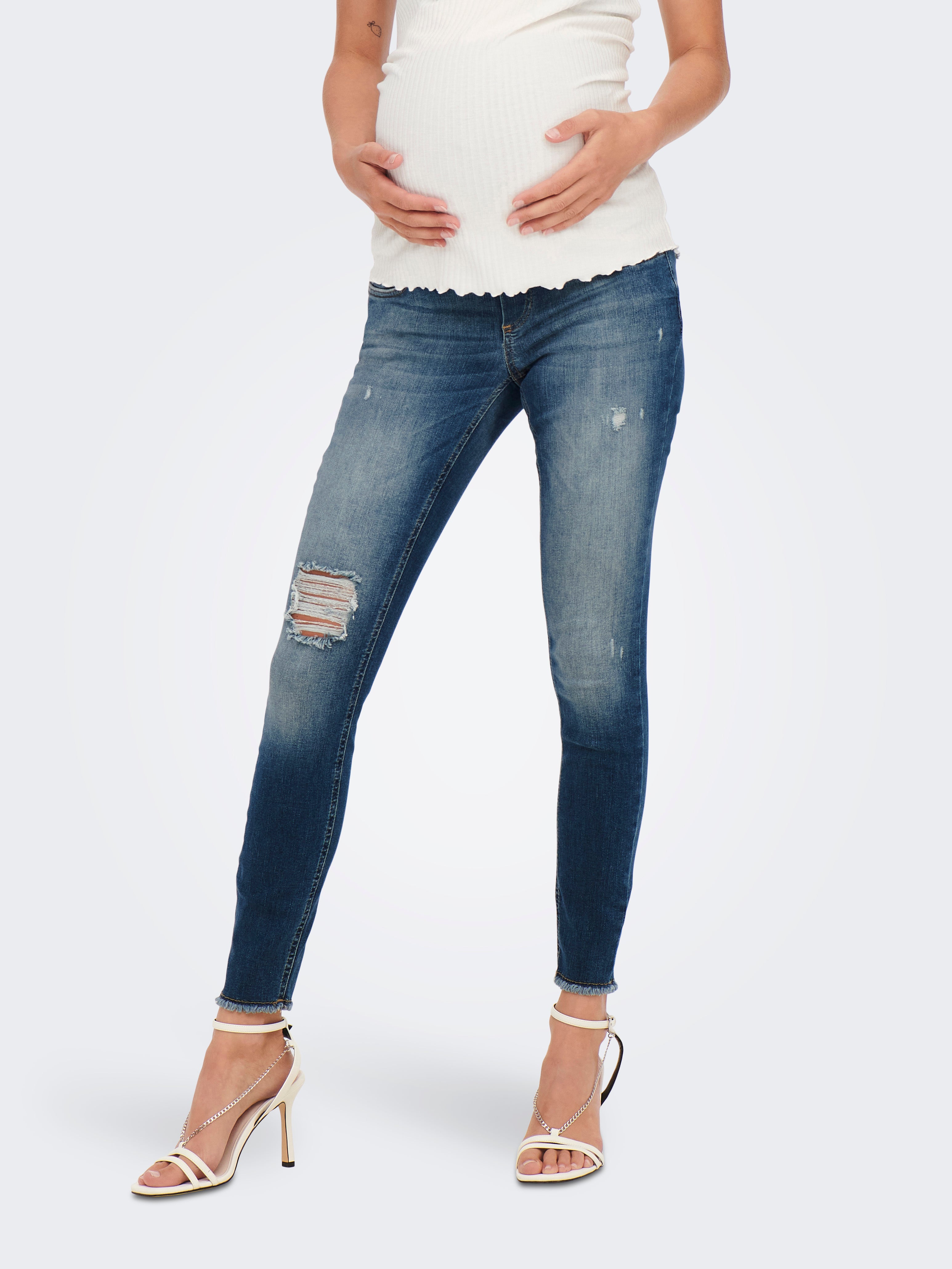 Olmblush Mittlere Taille Skinny Fit Jeans