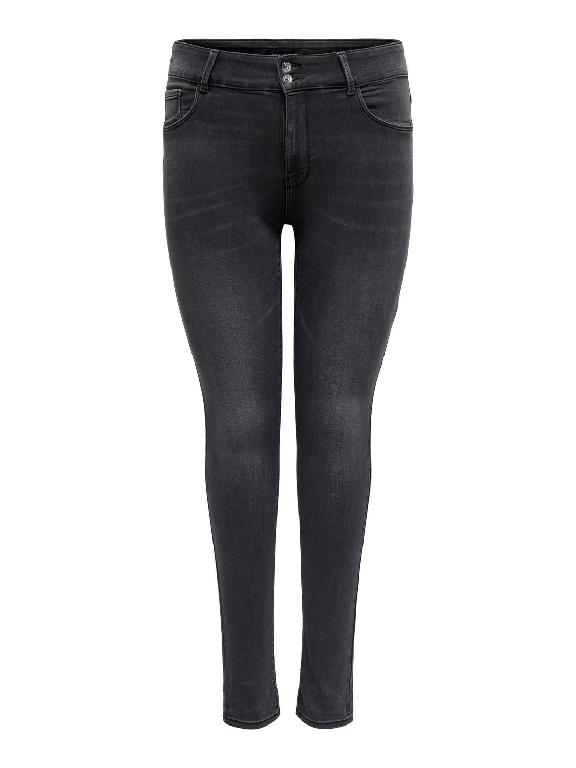 Women's curvy hot sale black jeans