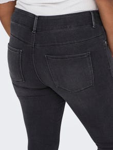 ONLY Curvy CarStorm Life - Large à taille haute Jean skinny -Washed Black - 15277792