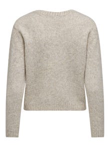 ONLY Pull-overs Knit Fit Col rond Poignets côtelés -Oatmeal - 15277866