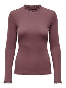 ONLY Tops Regular Fit Col rond -Rose Brown - 15277888