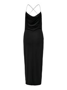 ONLY Regular Fit U-hals Lang kjole -Black - 15278006