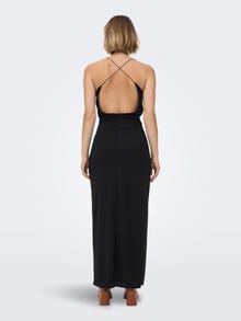 ONLY Normal geschnitten U-Ausschnitt Langes Kleid -Black - 15278006