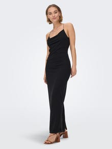 ONLY Solid colored dress with Open Back -Black - 15278006