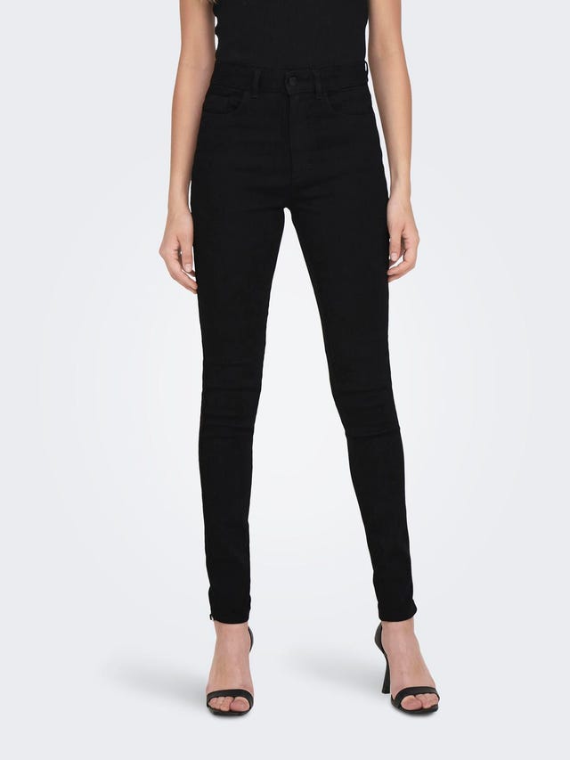 ONLY JDYMOON X-HIGH Waist SKINNY SOLID Black jeans - 15278030