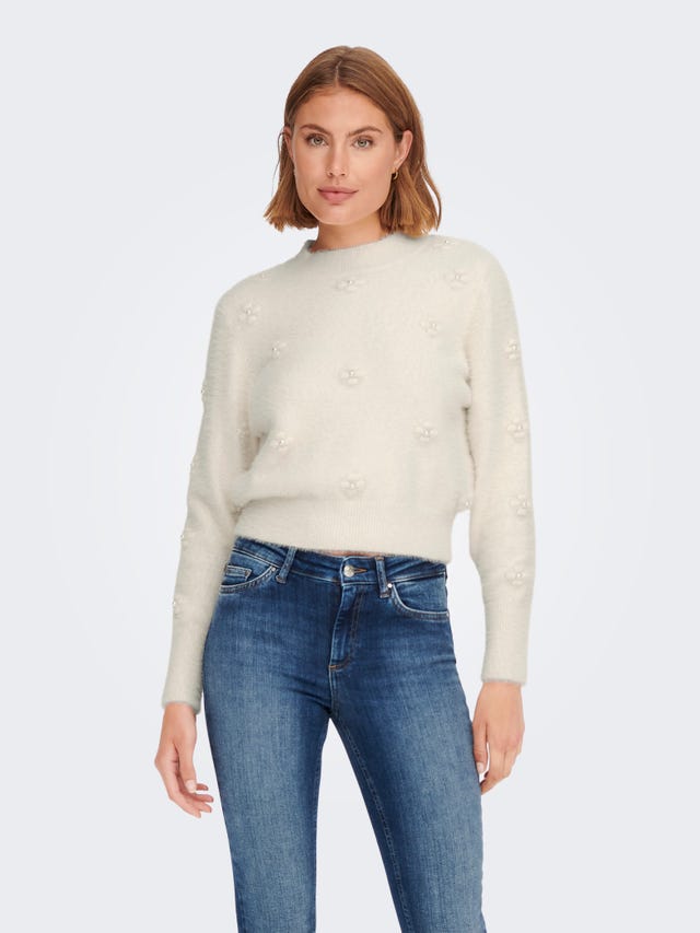 ONLY High neck Knitted Pullover - 15278037
