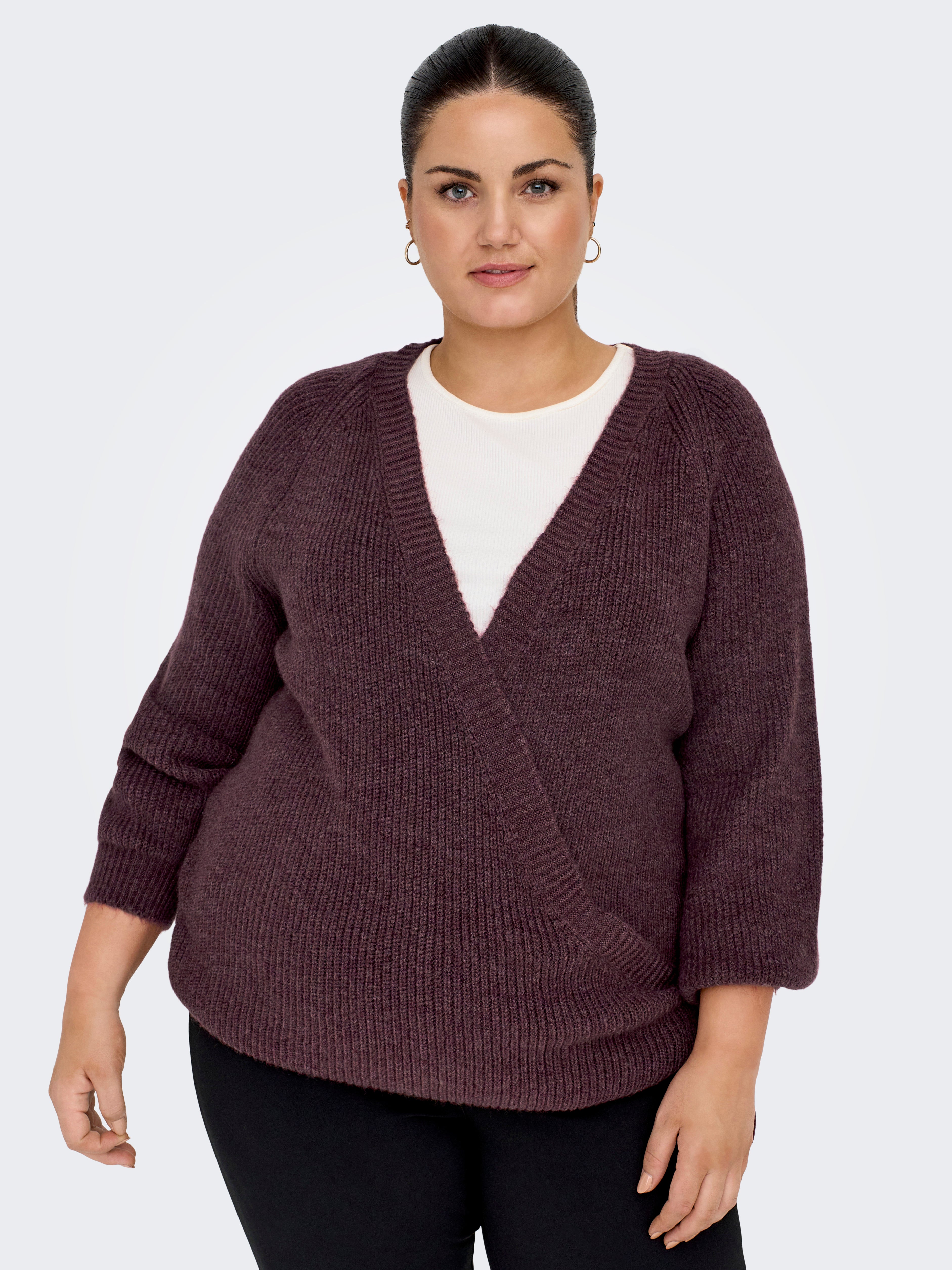 CARJADEI Strickjacke | Dunkelrosa | ONLY®