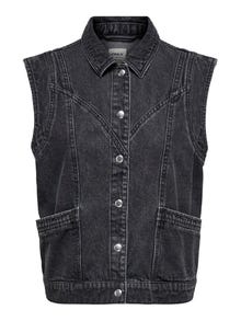 ONLY ONLKENNEDY Denimvest -Washed Black - 15278041
