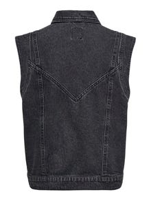 ONLY ONLKENNEDY Veste en jean sans manches -Washed Black - 15278041