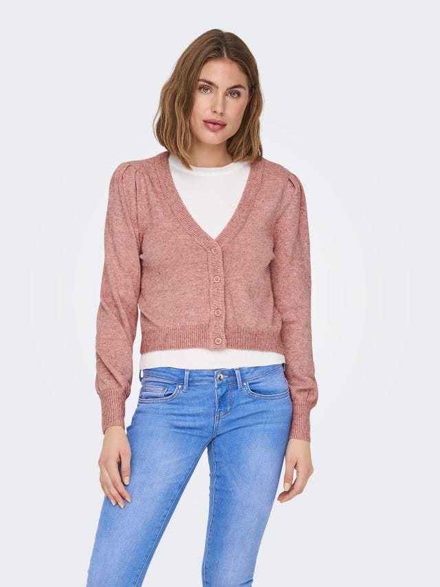 ONLY À manches bouffantes Cardigan en maille - 15278073