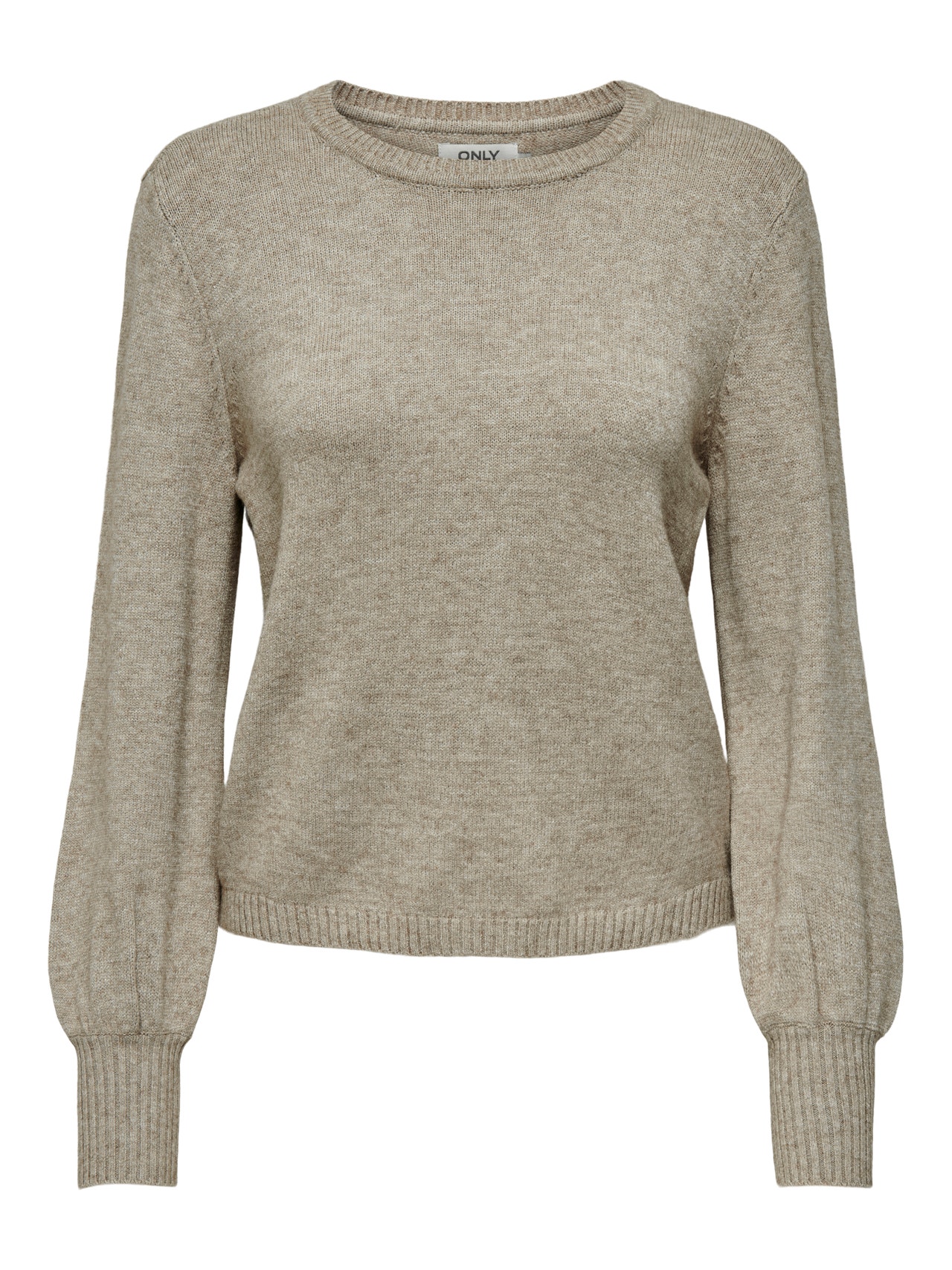 ONLY Balloon Knitted Pullover -Beige - 15278077