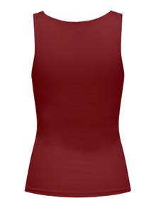 ONLY Tops Regular Fit Col en U -Syrah - 15278090