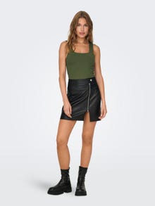 ONLY Tops Regular Fit Col en U -Rifle Green - 15278090