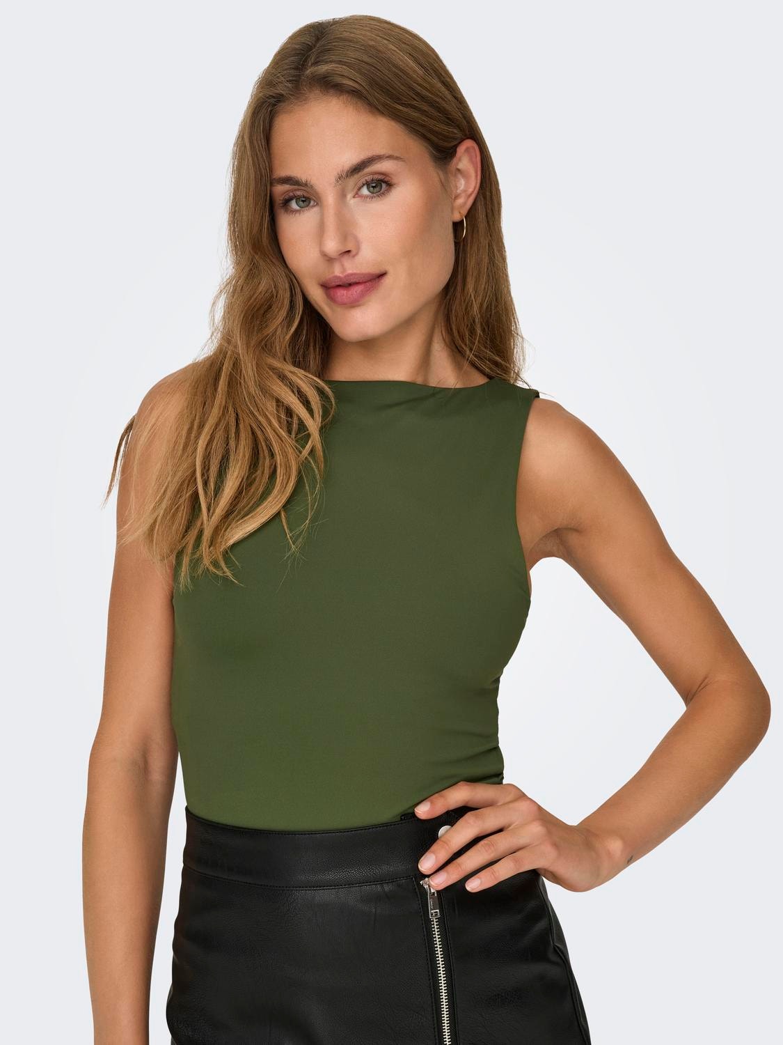 ONLY Reverseable top -Rifle Green - 15278090