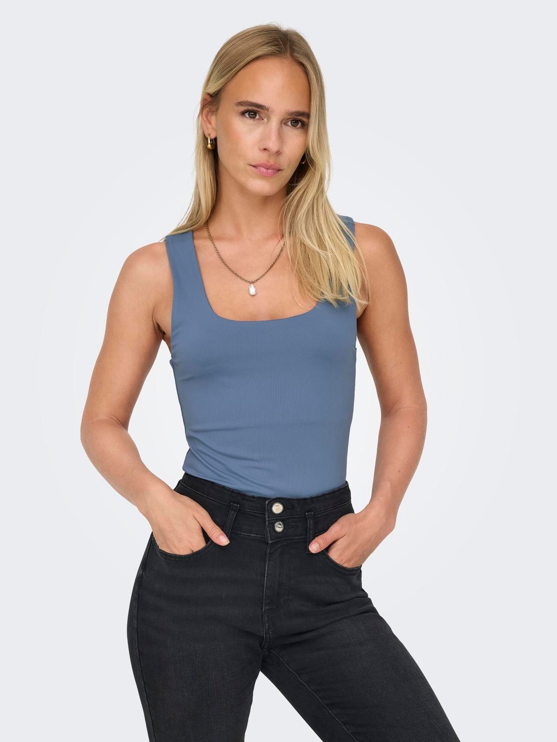 ONLY Reverseable top -Vintage Indigo - 15278090