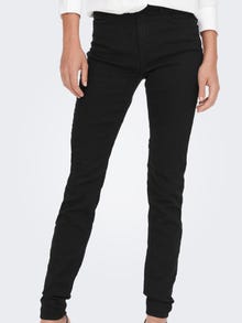 ONLY Skinny Fit Hög midja Jeans -Black - 15278119