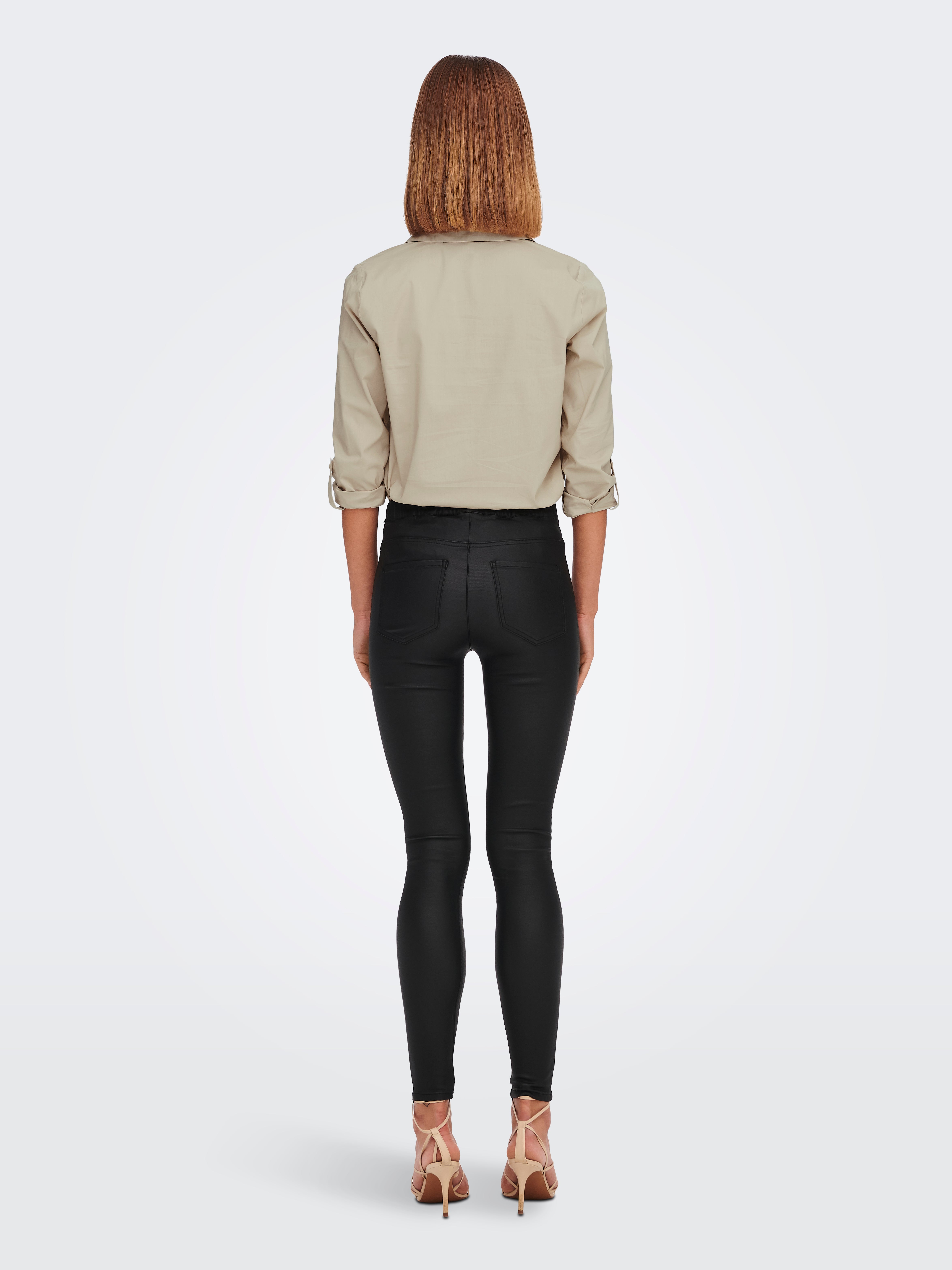 Enduit taille haute Leggings Noir ONLY