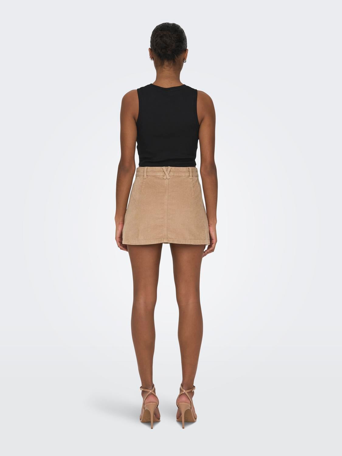 Light brown suede mini clearance skirt