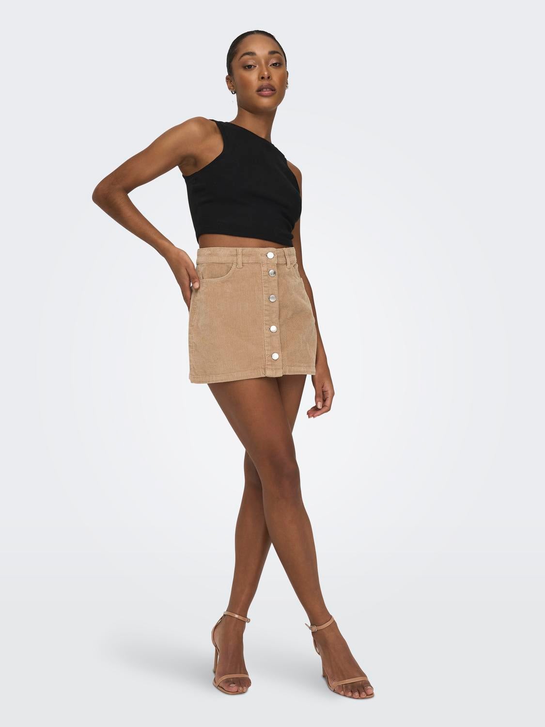 Tan skirt cheap brown