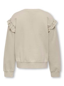 ONLY Detaljeret sweatshirt -Pumice Stone - 15278302